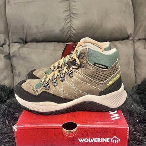Wolverine Luton Waterproof Mid Hiker Women's Size 5.5M Aluminum W880385
